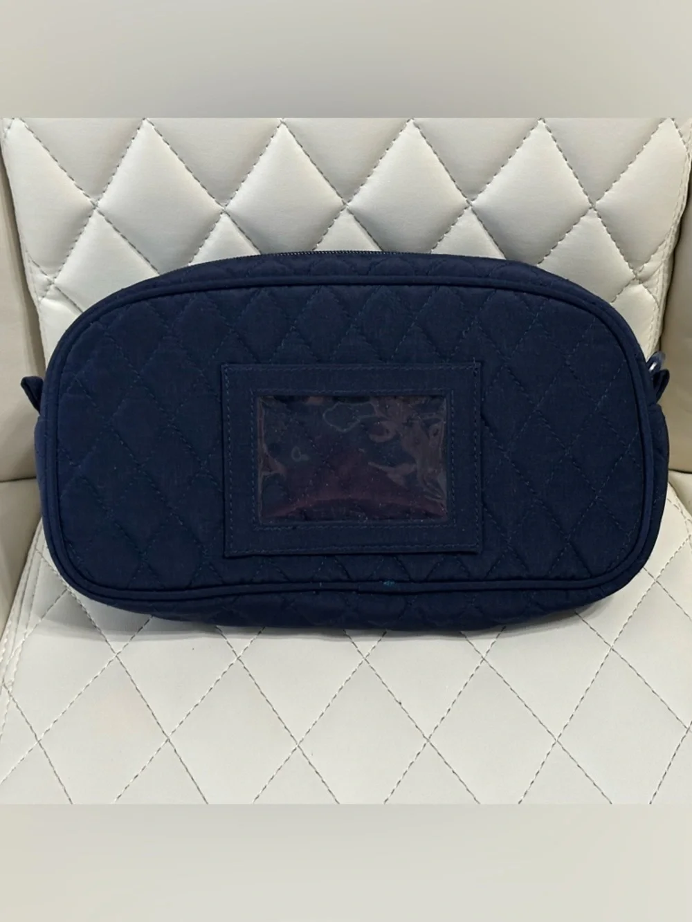 Vera Bradley Classic Navy Microfiber Cosmetic & medicine Travel Bag